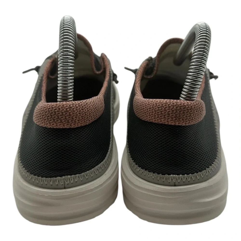 Hey Dude Wendy Frontier Shoes Womens 7 Reef Gray Slip On Loafers Dry‎ Step Mesh